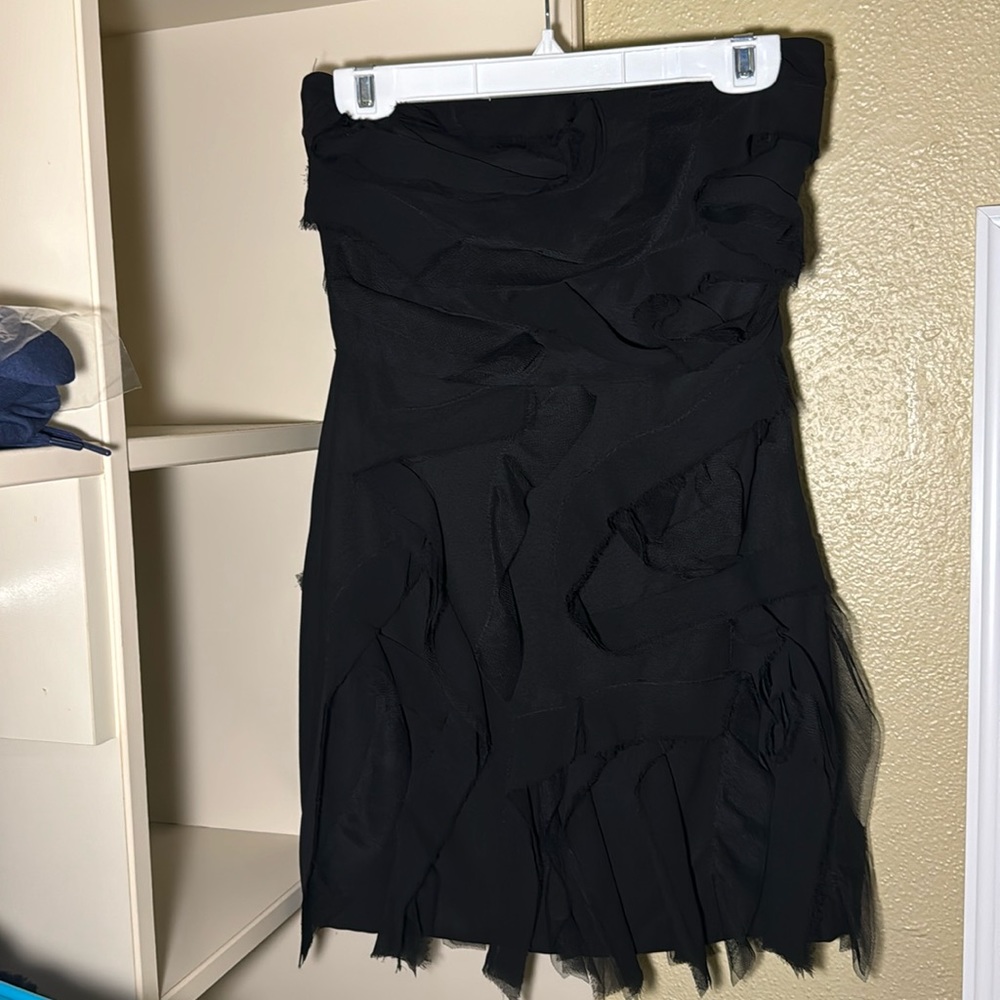 NWT Zara black strapless dress